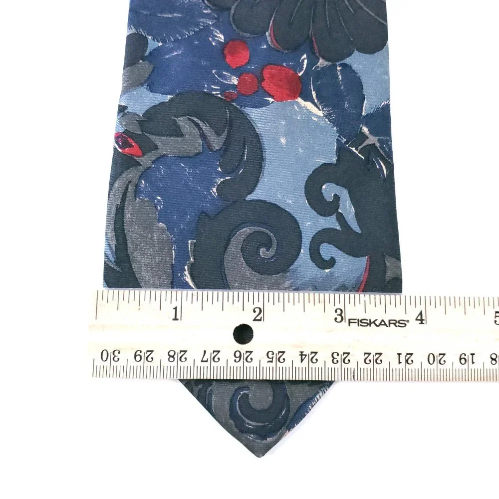 TMB Men Necktie 100% Italian Silk Geometric Multicolor 59x3.75 - NWOT